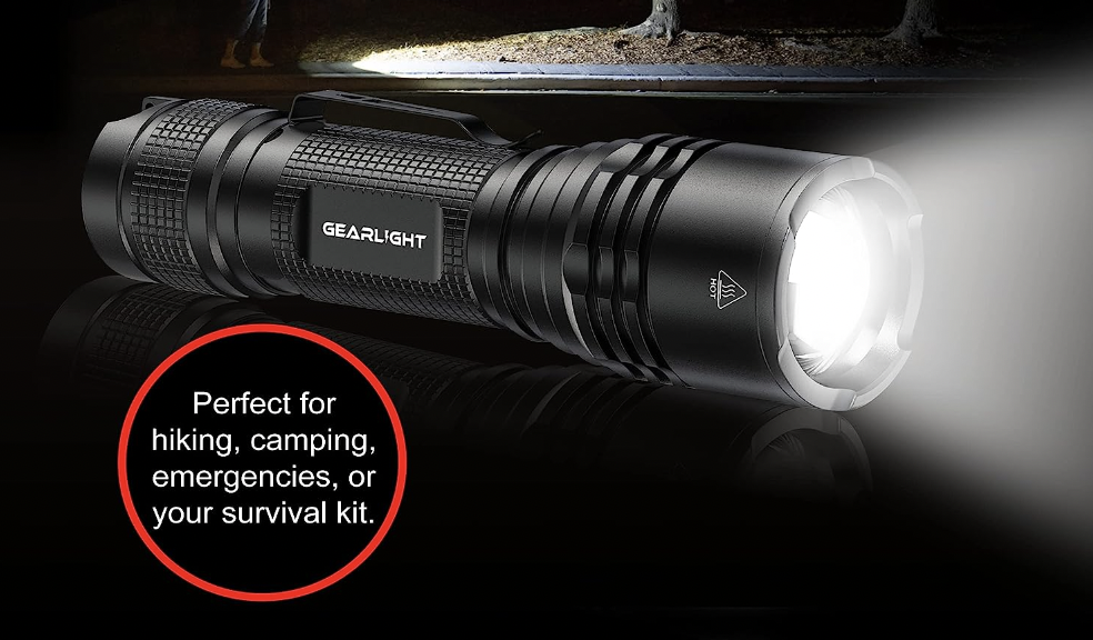 GearLight Flashlight Reviews Brightness