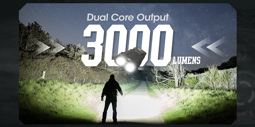 Nitecore EDC27 3000 Lumen Flat EDC Flashlight Brightness