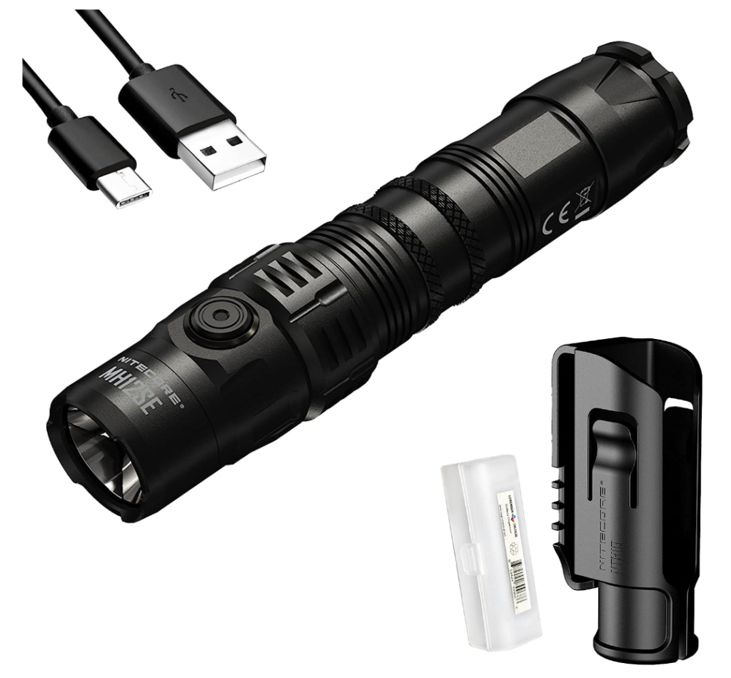 Nitecore MH12SE 1800 Lumen USB-C Rechargeable Tactical Flashlight