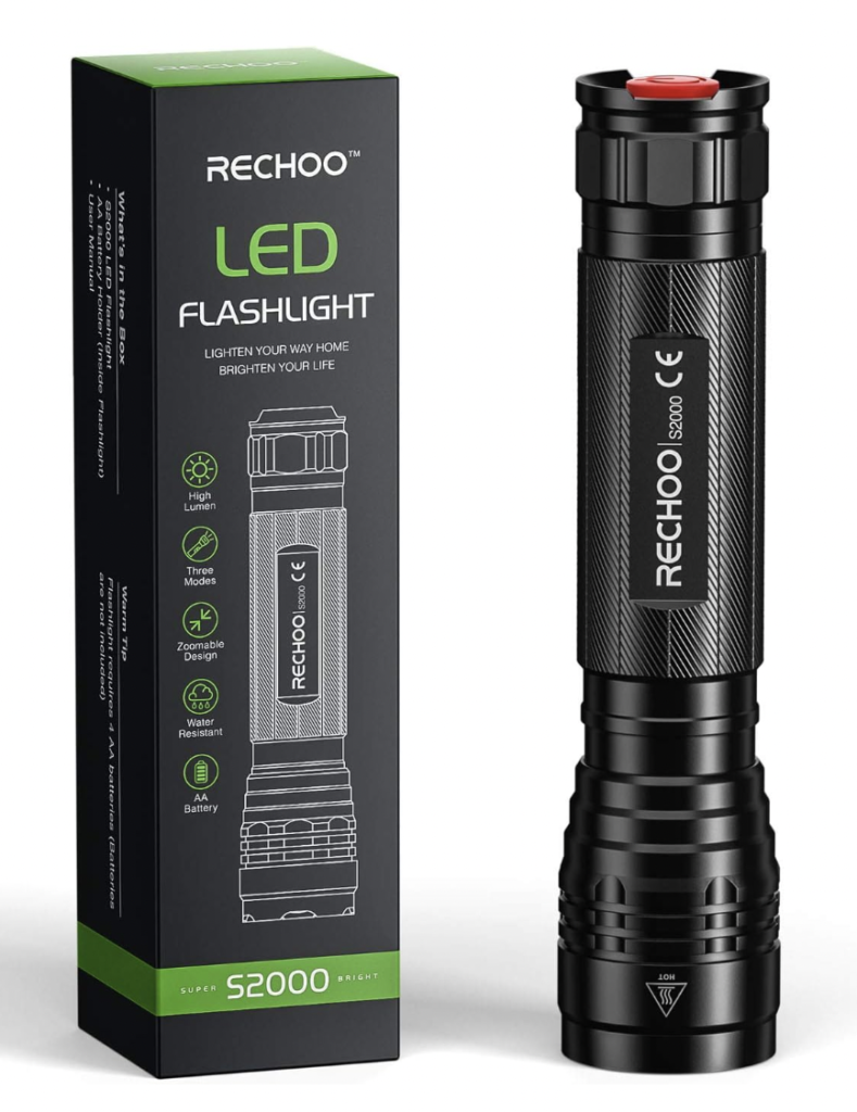 RECHOO High-Powered LED Flashlight S2000